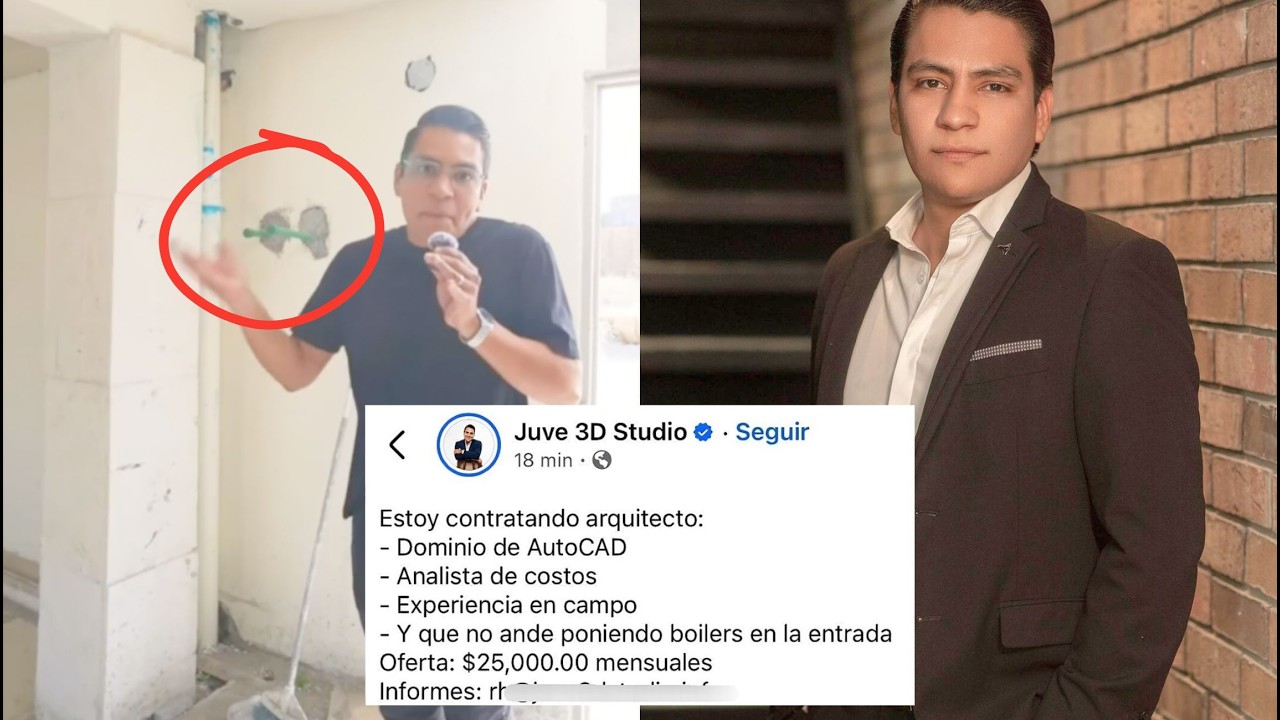 EL ARQUI JUVE SOLICITA ARQUITECTOS, PERO con una CONDICIÓN muy RARA que NO PONGAN el BOILER en la...