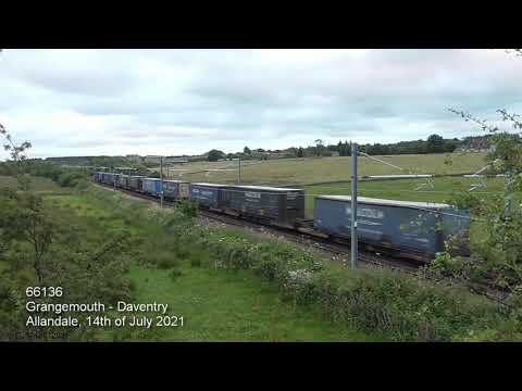 66136 "Yiwu - London Train" 4M30 & 37116/37219 1Q81 at Allandale: 14/07/21