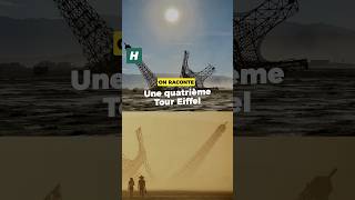 Une Tour Eiffel cassée en deux grande vedette du festival américain Bu