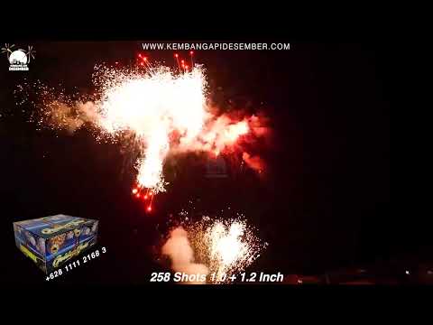 Kembang Api Cake Golden Gate 258 Shots 1.0 + 1.2 Inch Cake Fireworks