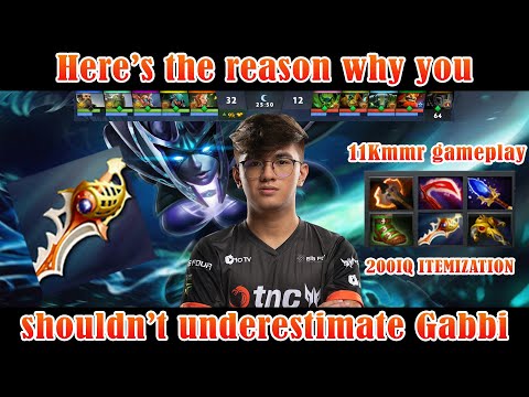 GABBI 200IQ ITEMIZATION 11K MMR GAMEPLAY | COMEBACK HIGHLIGHTS | HD