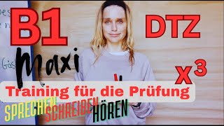 B1 DTZ Prüfungstraining - 3 Teile