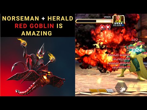 Norseman + Herald Red Goblin| Marvel contest of champions
