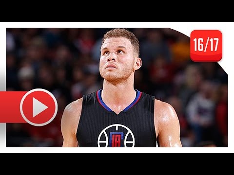 Blake Griffin Full Highlights vs Trail Blazers (2016.10.27) - 27 Pts, 13 Reb, BEAST!