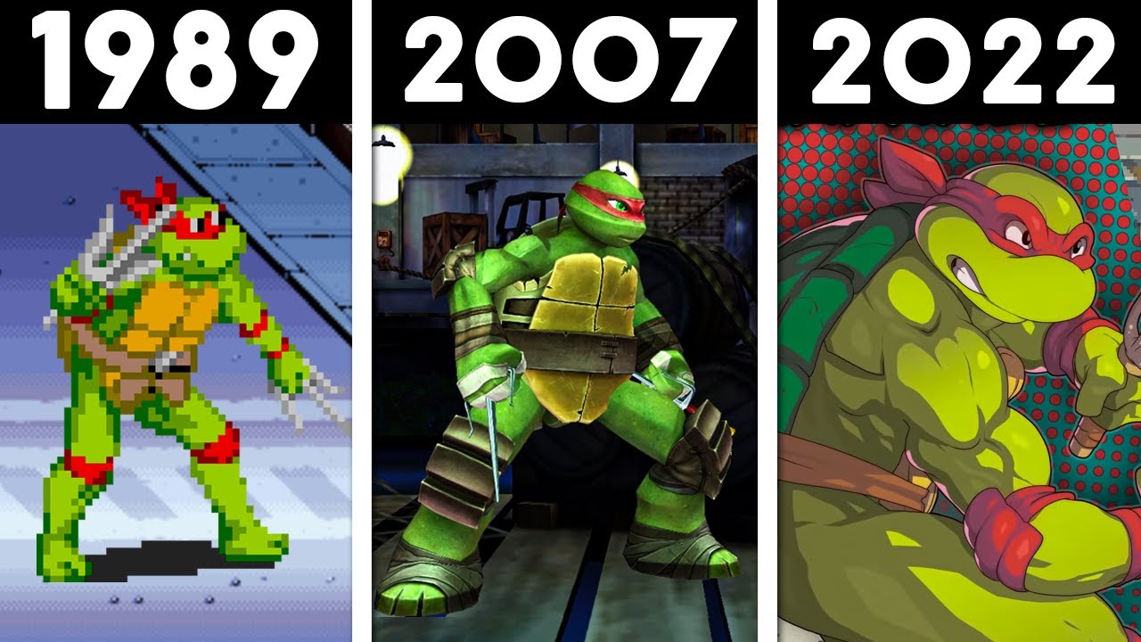EVOLUÇÃO DAS TARTARUGAS NINJA NOS GAMES