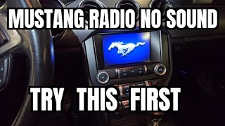 Ford Mustang Radio NO Sound #s550 #repair #makingmustangsgreatagain