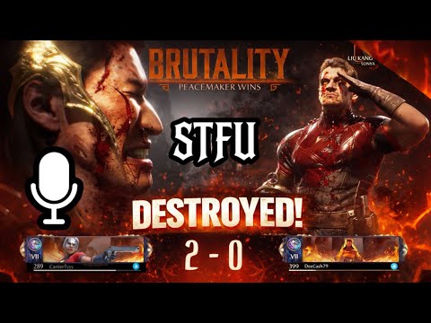 Trash Talker Gets Rage Baited In Kombat League! MK1 Peacemaker