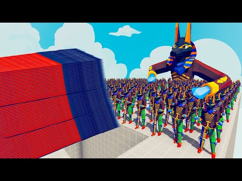 100x ANUBIS + 1x GIANT vs 3 EVERY GOD - Totally Accurate Battle Simulator TABS