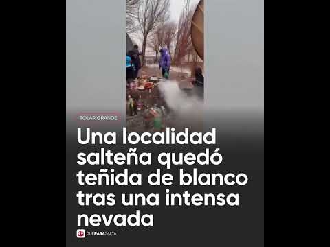 ❄️🌿 ¡Pura magia en la Puna! Tolar Grande se vistió de blanco por una nevada 🏔️ | #QUEPASASALTA