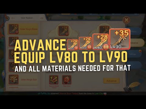 Advance Weapon From Lv80 to Lv90 (and all materials needed) - Cloud Song / Guardians Of Cloudia #84