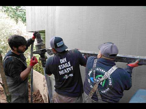 Installing Helical Piers in Lake Oswego, OR