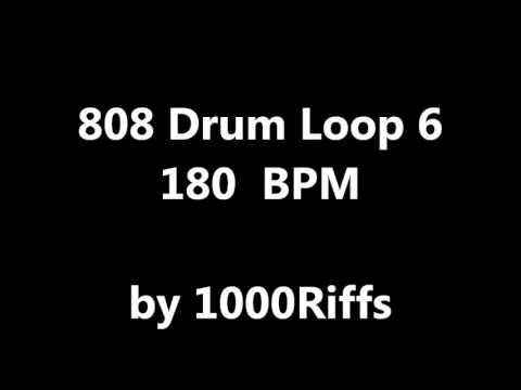 808 Drum Loop # 6 : 180 BPM - Beats Per Minute