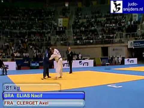 Judo 2009 Rio de Janeiro: Elias (BRA) - Clerget (FRA) [-81kg].