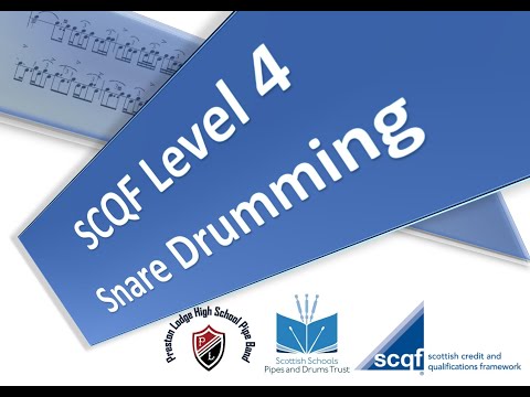 SCQF Level 4 Snare Drumming - 3/4 March