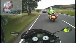 preview picture of video 'Police bikes The 7's Trail  A72 Cardrona to Peebles 13 of 13'