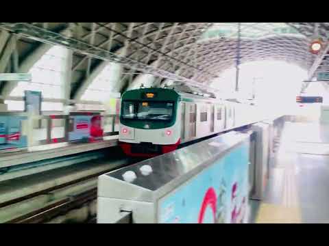 The train departed from the station। #traintravel #trainjourney #train 