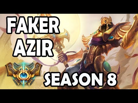 SKT T1 Faker AZIR vs RYZE - Ranked Challenger Korea