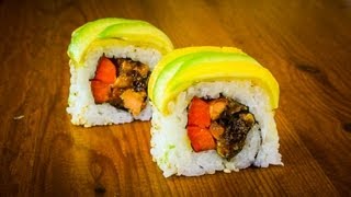 Mango Avocado Sushi Roll Recipe - How To Make Sushi Rolls