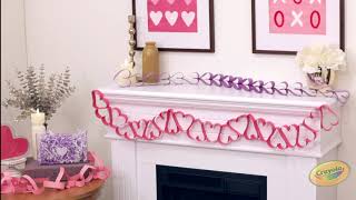 Crayola 🎨 Valentine’s Day Construction Paper Garland Craft