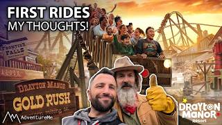 Gold Rush Rollercoaster Opening at Drayton Manor