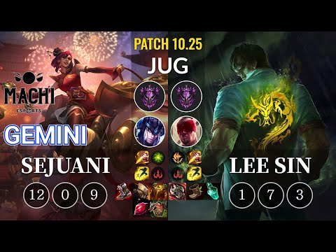 MCX Gemini Sejuani vs Lee Sin Jungle - KR Patch 10.25