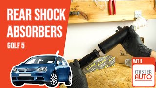 Youtube thumbnail of video "How to replace the rear shock absorbers Golf 5 ➿"