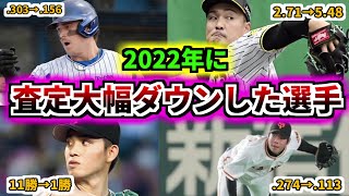 【プロ野球解説】2021年好調だったが2022年大幅査定ダウンした選手のパワプロ査定を4人紹介その1　その当時の活躍も見ていこう！【ゆっくり解説】