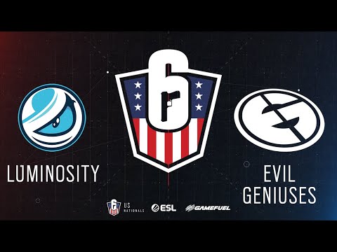 Luminosity vs. Evil Geniuses | Rainbow Six: US Nationals - 2019 | Stage 3 | Western Conference Semif