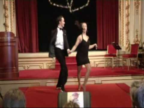 Jonathan Näslund and Oksana Spichak dance jive at Grand Hôtel