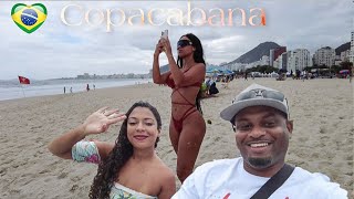 BRAZIL -RIO DE JANEIRO 🇧🇷 From Leme To Copacabana Beach -2021