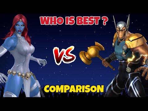 BEFORE YOU AWAKEN 👉 BETA RAY BILL VS MYSTIQUE COMPARISON (WBU & GBR) | Marvel Future Fight