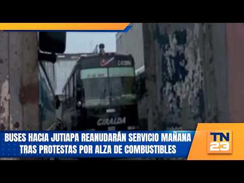 Buses hacia Jutiapa reanudarán servicio mañana tras protestas por alza de combustibles