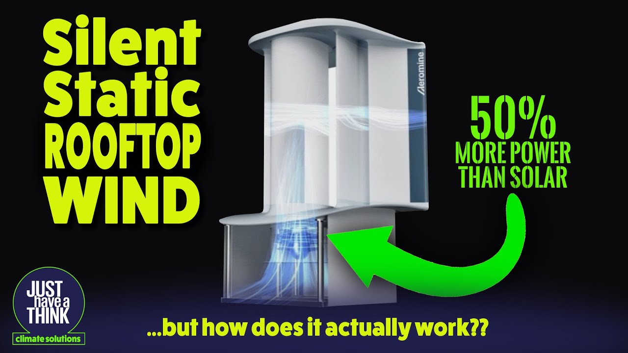 Aeromine Rooftop Wind. Static. Silent.  50% more power than Solar PV. What's not to like?