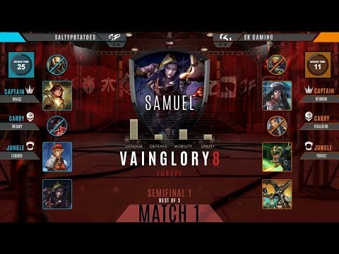 Salty Potatoes vs SK Gaming Game 1 Semifinal | Vainglory 8 EU Autumn 2017 Split 1 Week 3
