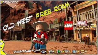 Lego Marvel Superheroes 2: Old West FREE ROAM (All Collectibles) - HTG