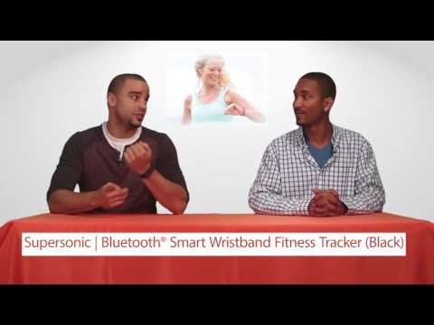 Supersonic SC-62SW BLACK Bluetooth® Smart Wristband Fitness Tracker (Black)