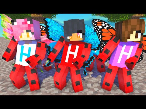MONSTER SCHOOL:SIMPLE DIMPLE LADY BUG APHMAU (HEEKO SHIRT) AND FRIENDS  - MINECRAFT ANIMATION