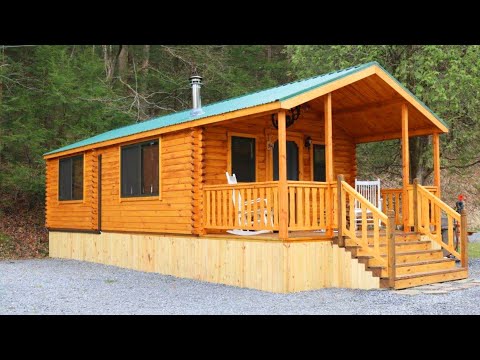 The Coziest Log Cabin Adirondack by Lancaster Log Cabins