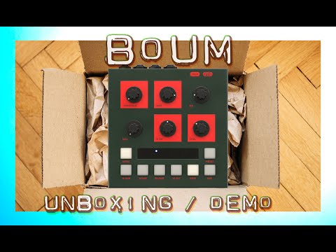 OTO Machines BOUM: Unboxing and Quick Demo // Analog Compressor, Distortion and Filter in a box!!