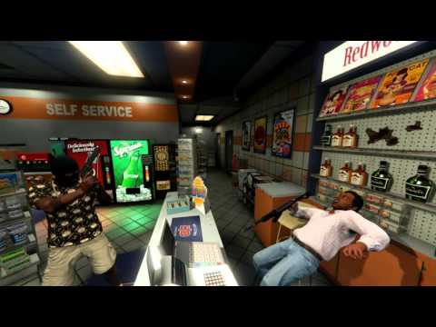 GTA 5 Rockstar Editor- Stickup, Great escape. California- E-40