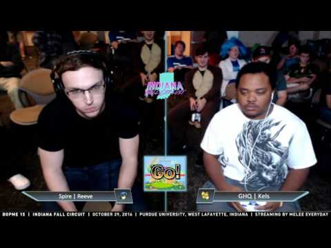 BOPME 15 - GHQ | Kels (Fox, Sheik) vs. Spire | Reeve (Marth) - SSBM - Top 8 Winners Semis