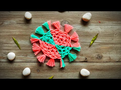 Handmade Wool Flower Craft | Easy & Beautiful DIY Design