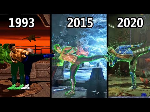Evolution of Johnny Cage's Shadow kick (1993-2020)
