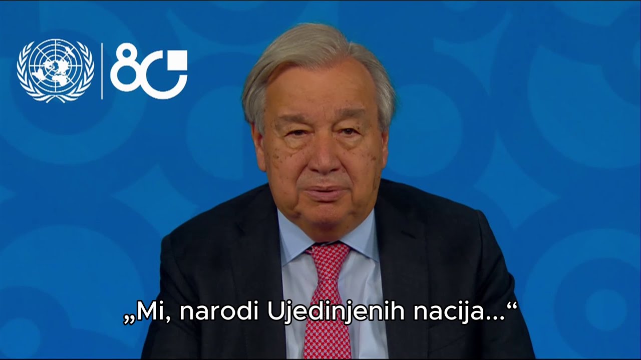 Poruka generalnog sekretara UN-a Antónia Guterresa povodom Dana Ujedinjenih nacija