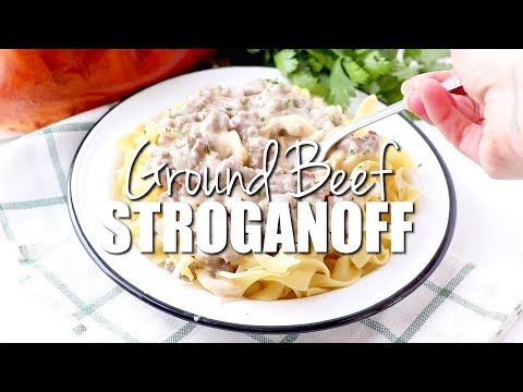 How to make: GROUND BEEF STROGANOFF