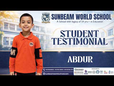 Student Testimonial — Sunbeam World School