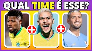 ⚽ ADIVINHE OS TIMES DE FUTEBOL pelos JOGADOR | Flamengo, Santos, Palmeiras, Corinthians | #quiz