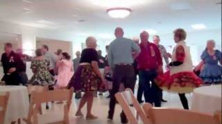 preview picture of video 'Justin Senior Center Fund Raiser Square Dance, Singing Call Nov  19, 2011'