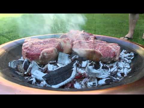 Höhlenmenschen Steak - T-Bone Caveman Style