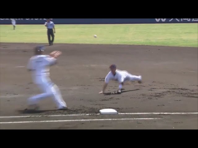 【ファーム】 バファローズ・小谷野が果敢なプレーで魅せる!! 2017/9/9 Bs-C(ファーム)